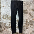 Amiri Plain Black Distressed Denim Jeans Sz 34