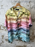 Amiri Multicolor Beach View Button Up Shirt Sz XL