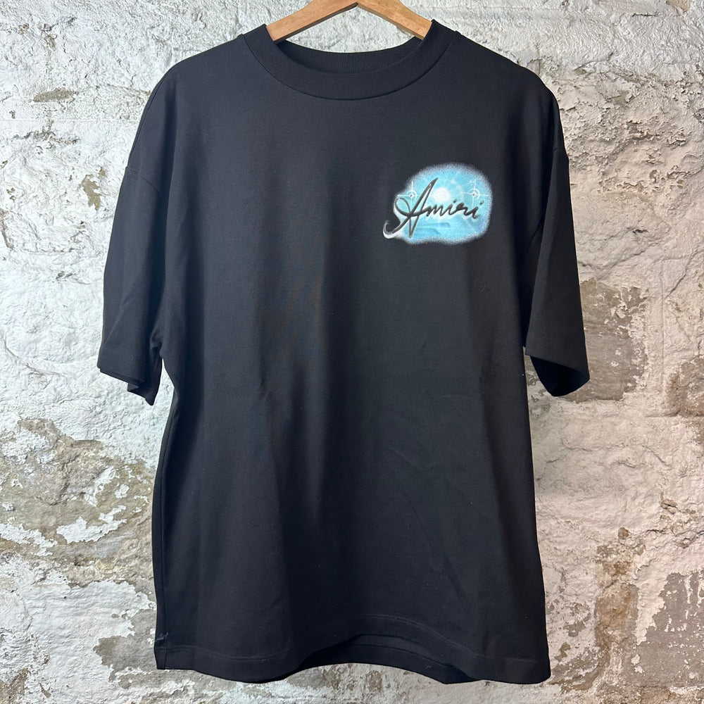 Amiri Paradise Black T-Shirt Sz S