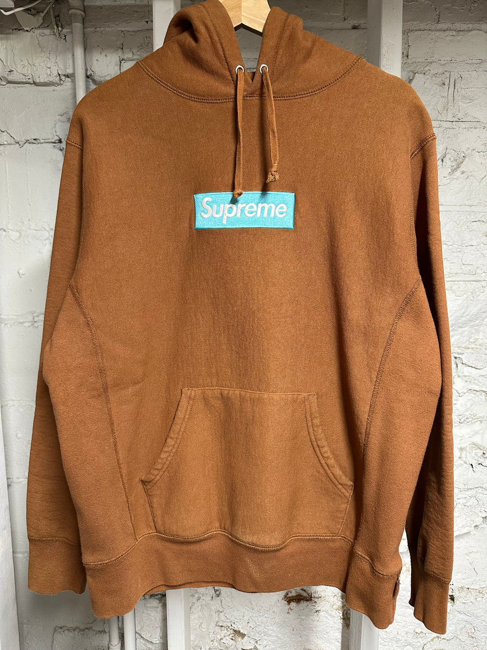 Supreme Rust Box Logo Hoodie Sz M