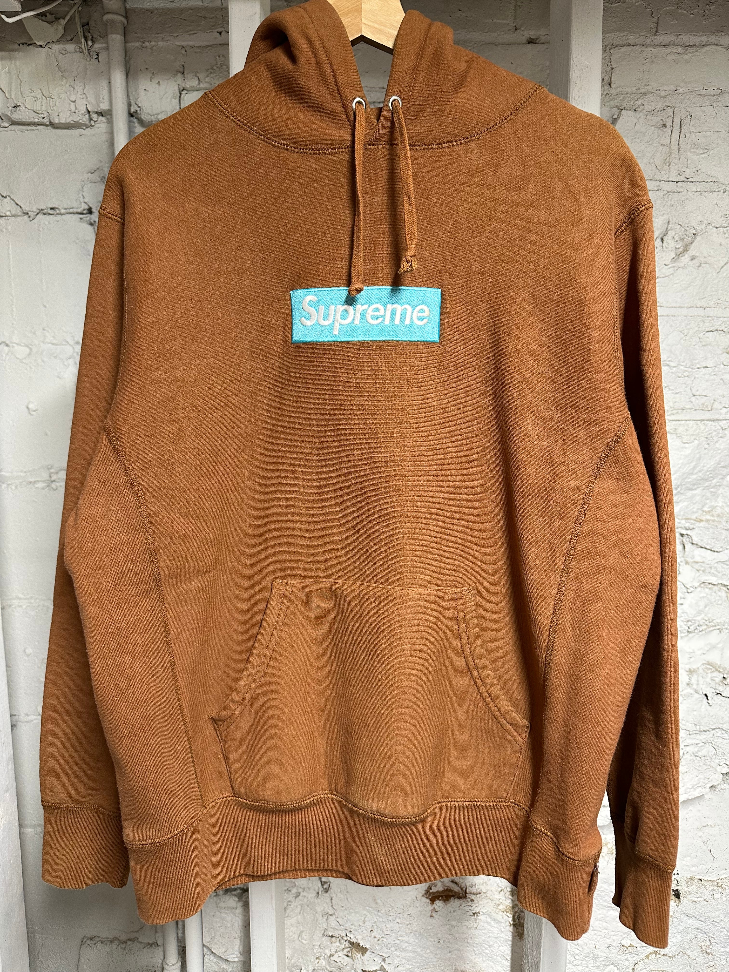 Supreme Rust Box Logo Hoodie Sz M