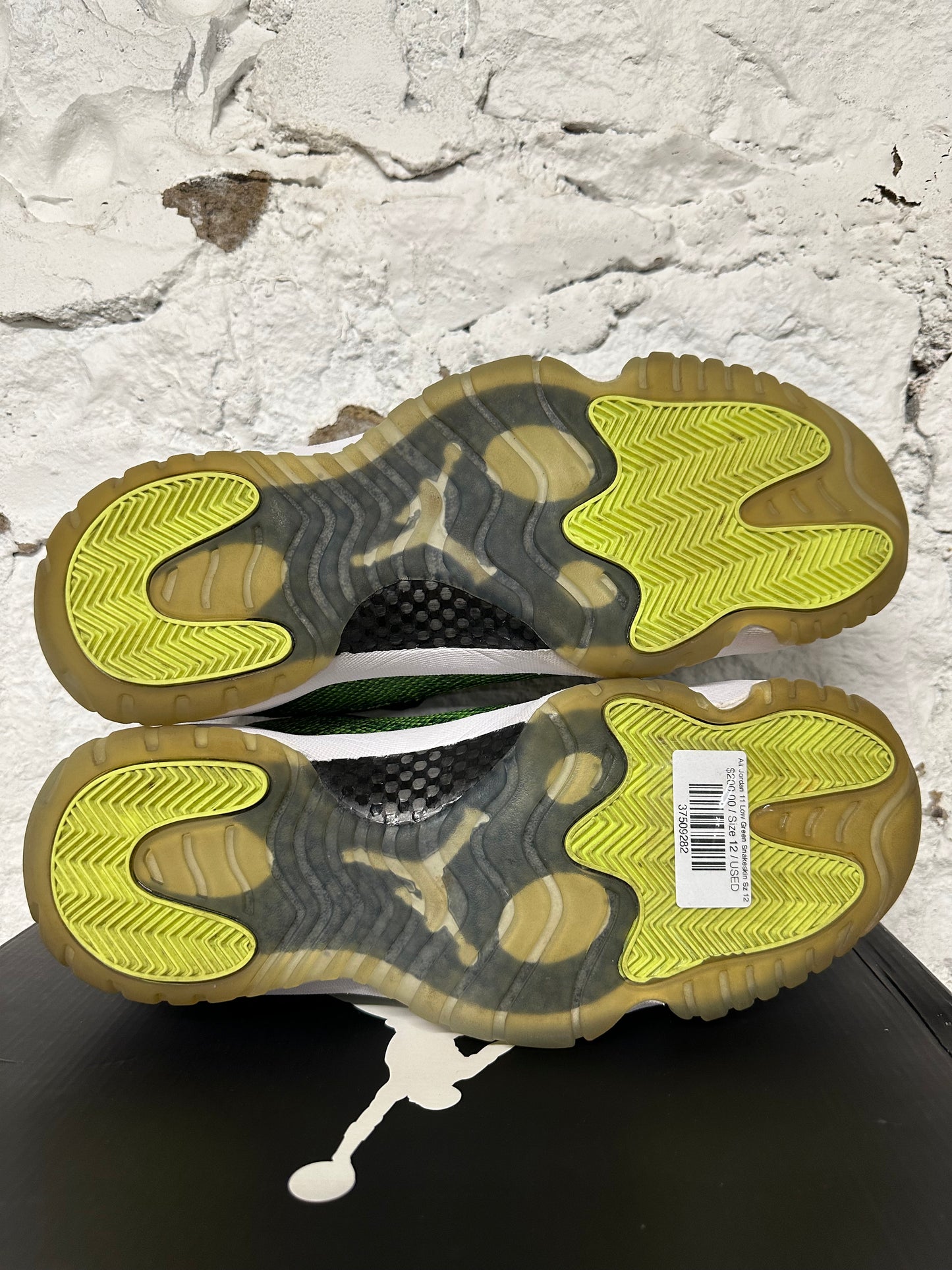 Air Jordan 11 Low Green Snakeskin Sz 12