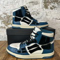 Amiri Black Skeleton Blue White High Sneaker Sz 12 (45)