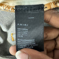 Amiri MX1 Orange Suede Dark Blue Denim Jeans Sz 40