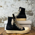 Rick Owens High Jumbo Lace Puffer Black Milk Sneaker Sz 6.5 (39.5)