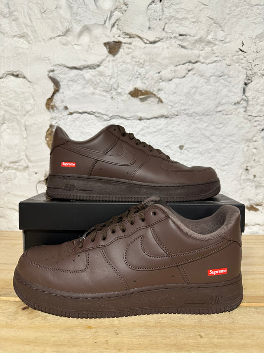 Nike Air Force 1 Low Supreme Brown Sz 11