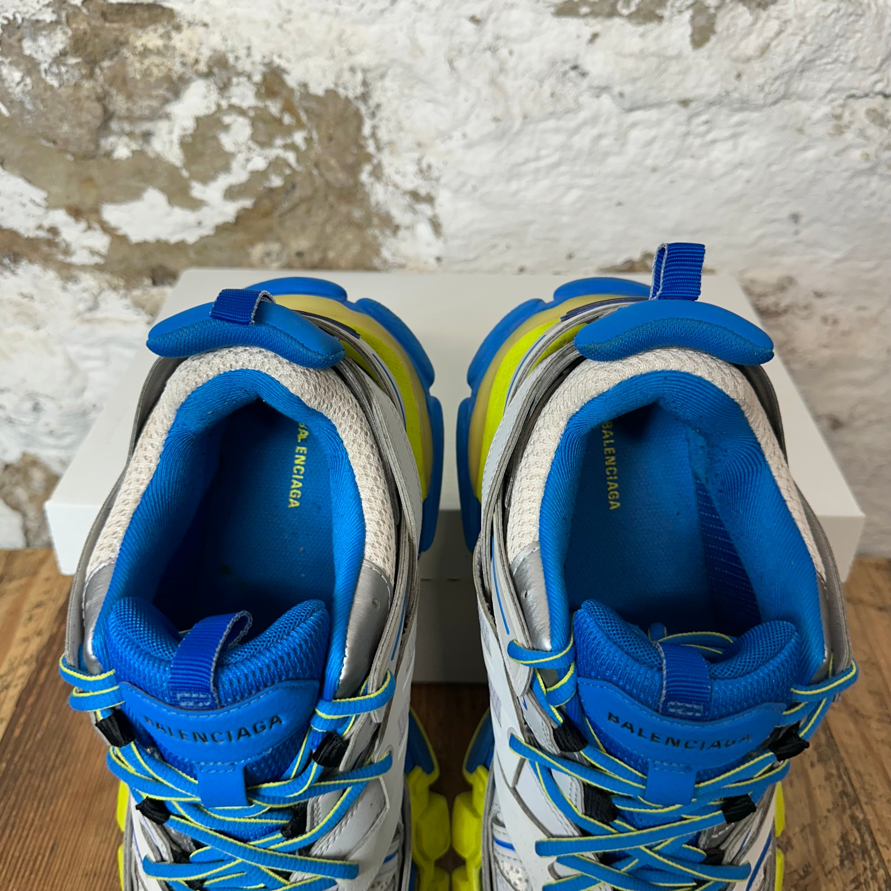 Balenciaga Track Runner Gray Blue Yellow Sneaker Sz 8 (41) – The
