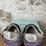 Lanvin Curb Multicolor Lace Gray Black Sneaker Sz 11 (44)