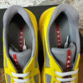 Prada Americas Cup Yellow Rubber Grey Sneaker Sz 8 (41) DS