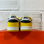 Nike Dunk Low Black White Varsity Maize Sz 4Y