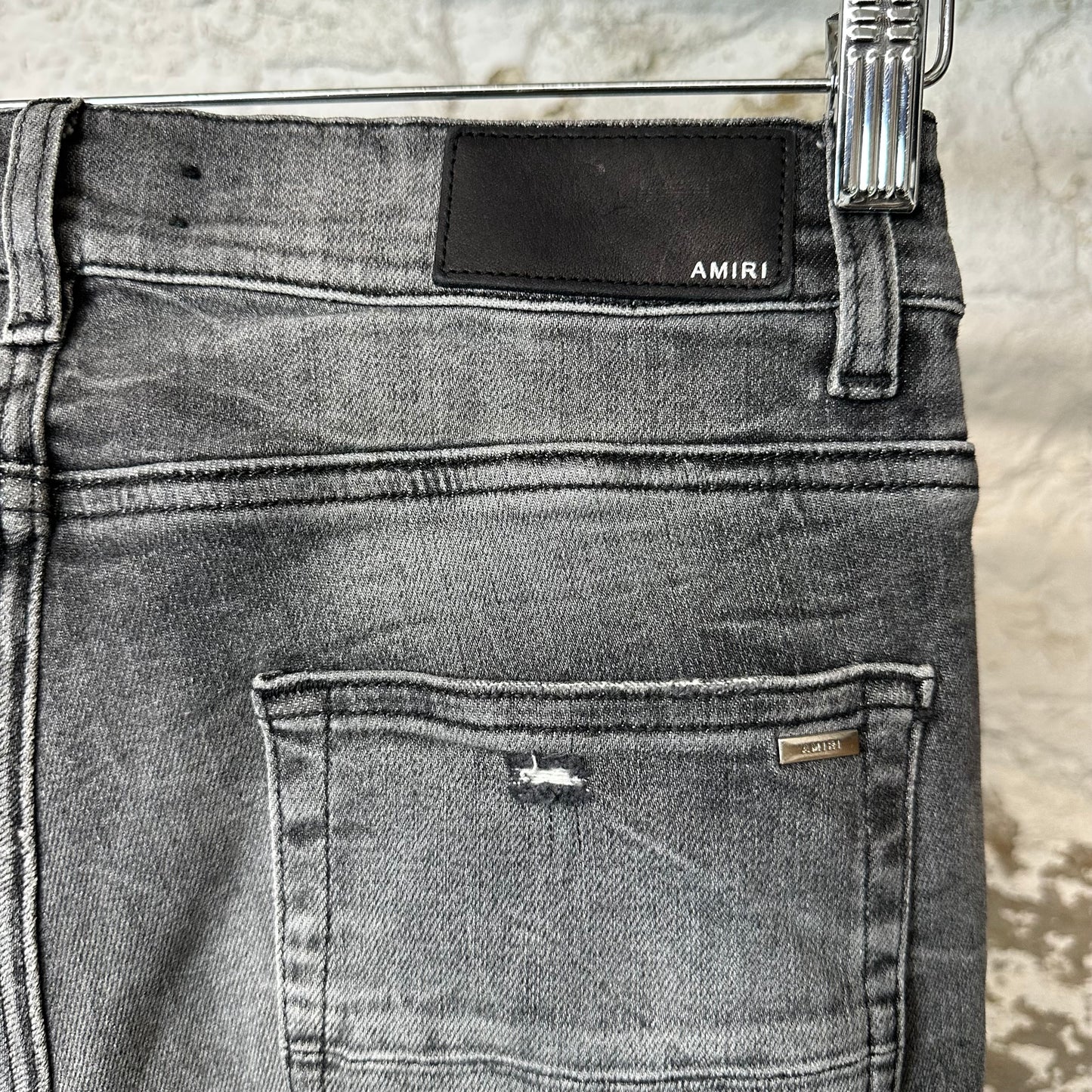 Amiri Plain Gray Denim Jeans Sz 30