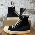 Rick Owens High Hollywood Black Milk Sneaker Sz 11 (44)