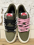 Air Jordan 1 Low Travis Scott Medium Olive Sz 9.5 DS
