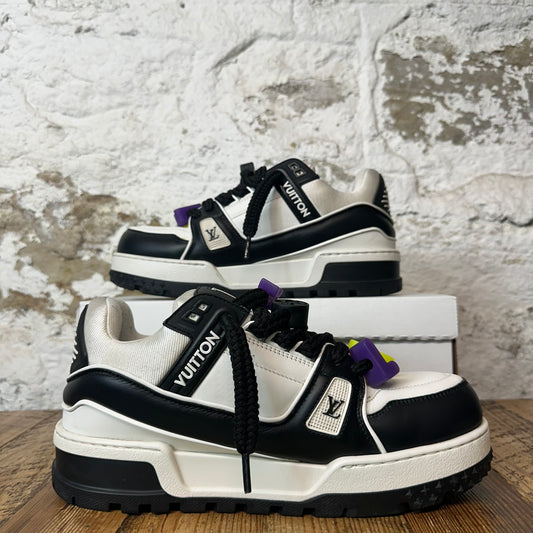 Louis Vuitton Black White Maxi Trainer Sneaker Sz 9 (7.5LV) No Box