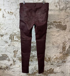 Rick Owens Burgundy Creatch Pants Sz 31
