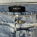 Amiri Plain Washed Blue Denim Jeans Sz 33