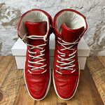 Gucci Red Monogram Leather Sneaker Sz 9.5 No Box