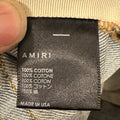 Amiri Knee Rip Shotgun Baggy Lightwash Blue Denim Jeans Sz 32