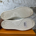 Louis Vuitton Red Monogram Luxembourg White Sneaker Sz 10.5 (9LV)