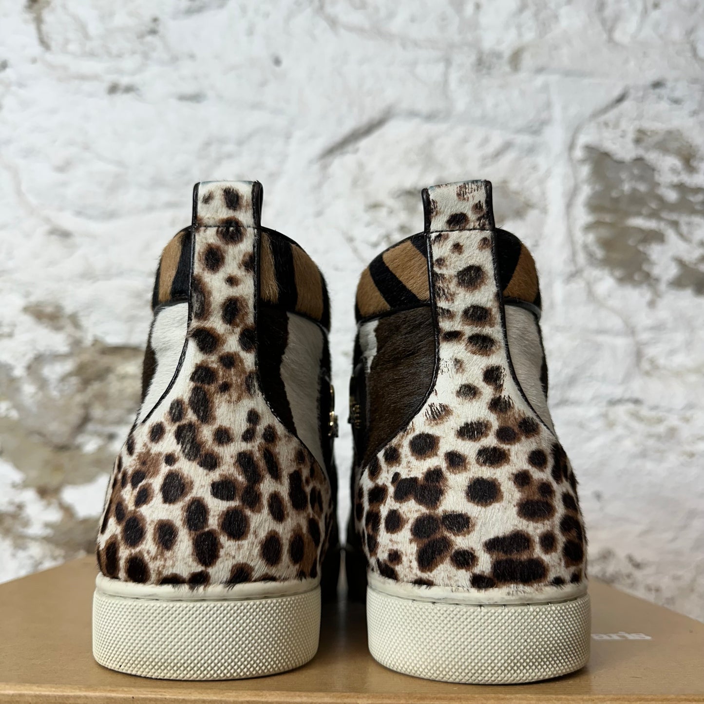 Christian Louboutin High Animal Print Sneaker Sz 9 (42)