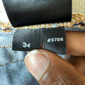 Amiri Distressed Side Spell Blue Denim Jeans Sz 34
