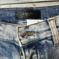 Amiri Plain Washed Blue Flare Denim Jeans Sz 31