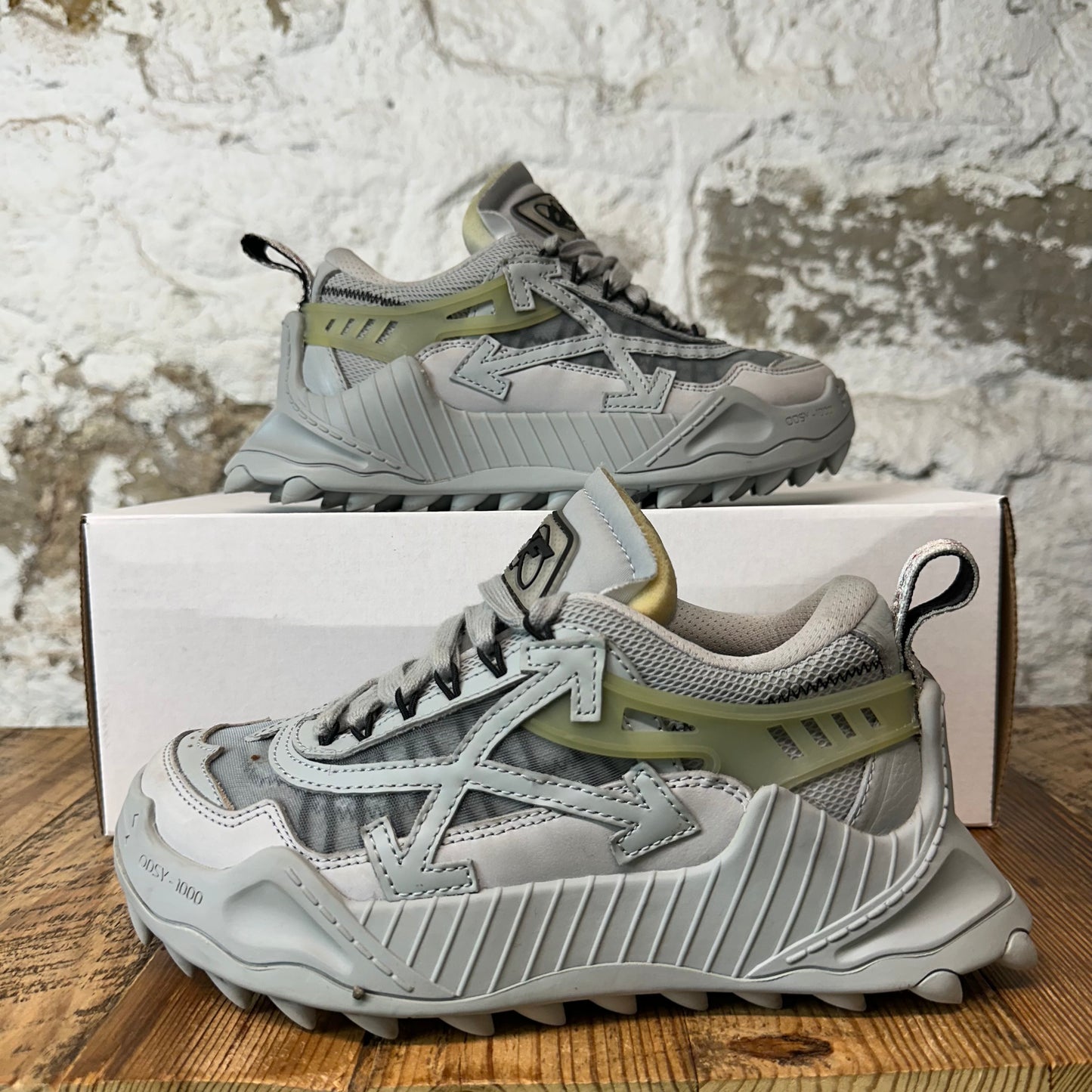 Off-White ODSY 1000 Triple Grey Sneaker Sz 4.5 (36)