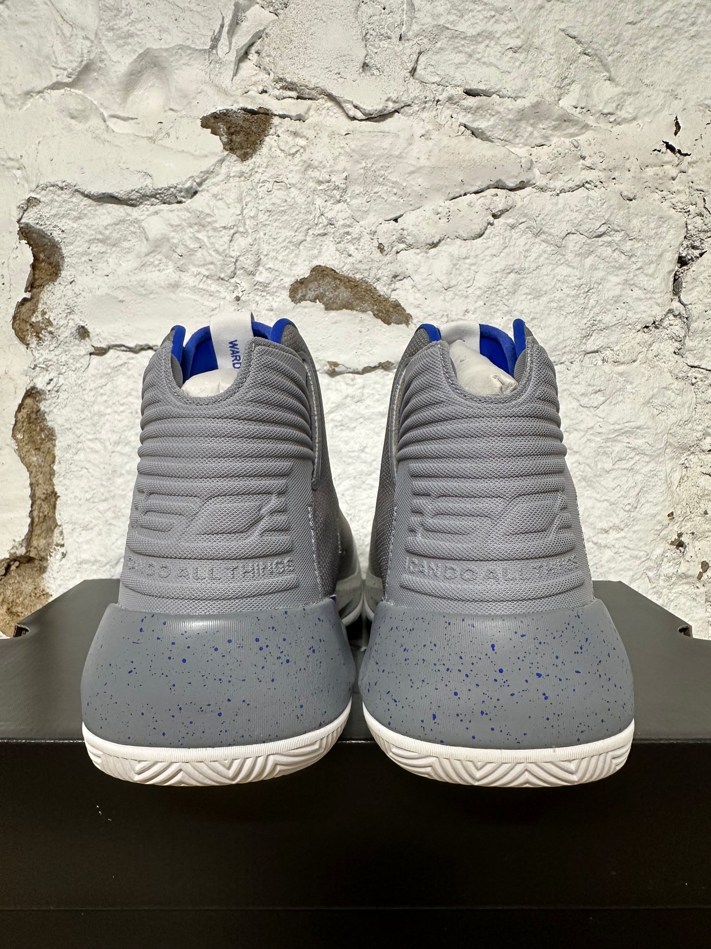 Under Armour Curry 3Zer0 Grey Blue Sz 10 DS