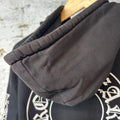 Chrome Hearts Horseshoe Thermal Zip Up Hoodie Black Sz L (M)