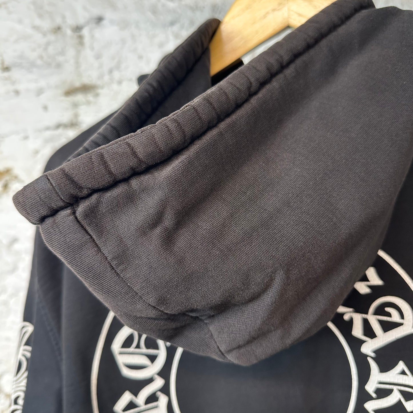 Chrome Hearts Horseshoe Thermal Zip Up Hoodie Black Sz L (M)