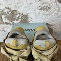 Lanvin Curb Yellow Grey Sneaker Sz 11 (44)