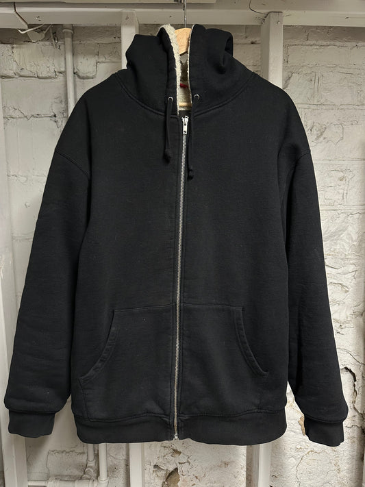 Supreme Fur Lined Zip Up Hoodie Sz XL