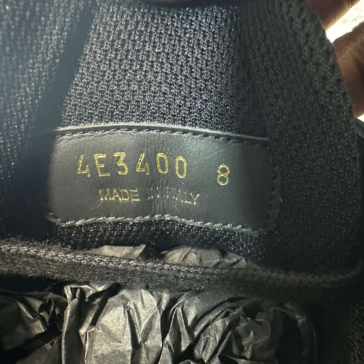 Prada Americas Cup Nero Leather Sneaker Sz 8 DS