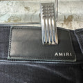 Amiri Leaf Spell Black Denim Jeans Sz 28
