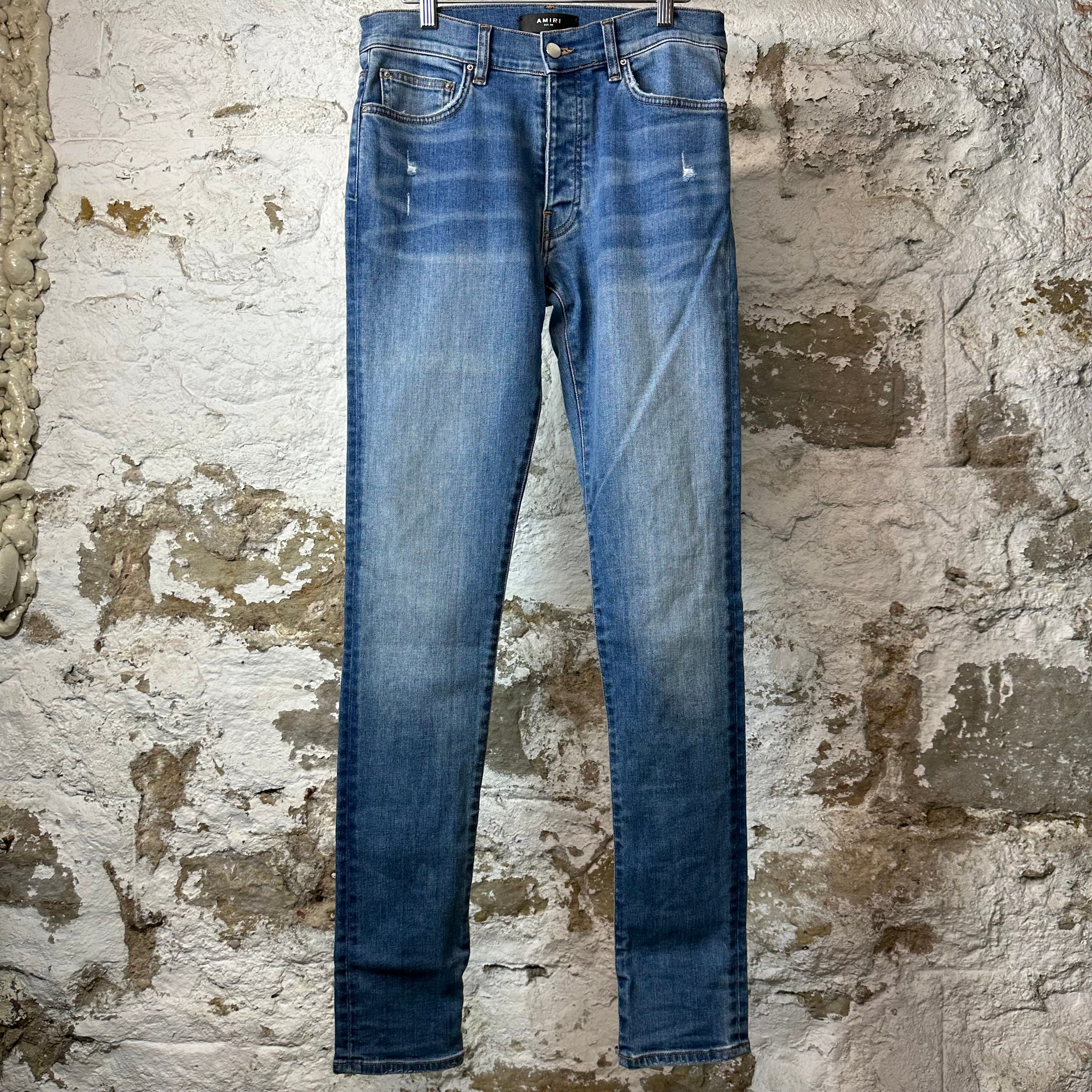 Amiri Plain Blue Denim Jeans Sz 30