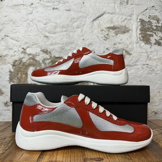 Prada Americas Cup Rame Patent Sneaker Sz 8 DS