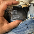Amiri Distressed Plain Blue Denim Jeans Sz 32