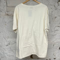 Rhude Vertical Spellout Cream T-Shirt Sz L
