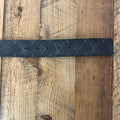 Louis Vuitton Black Orange Buckle Graphite Belt Sz (95/38)