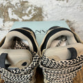 Lanvin Curb Black Brown Lace Brown Suede Sneaker Sz 12 (45)