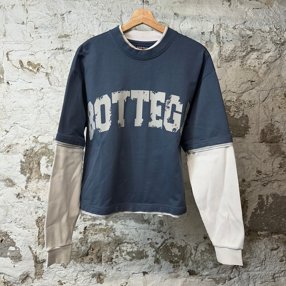Bottega Desires War Thermal L/s White Blue Sz S