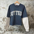 Bottega Desires War Thermal L/s White Blue Sz S