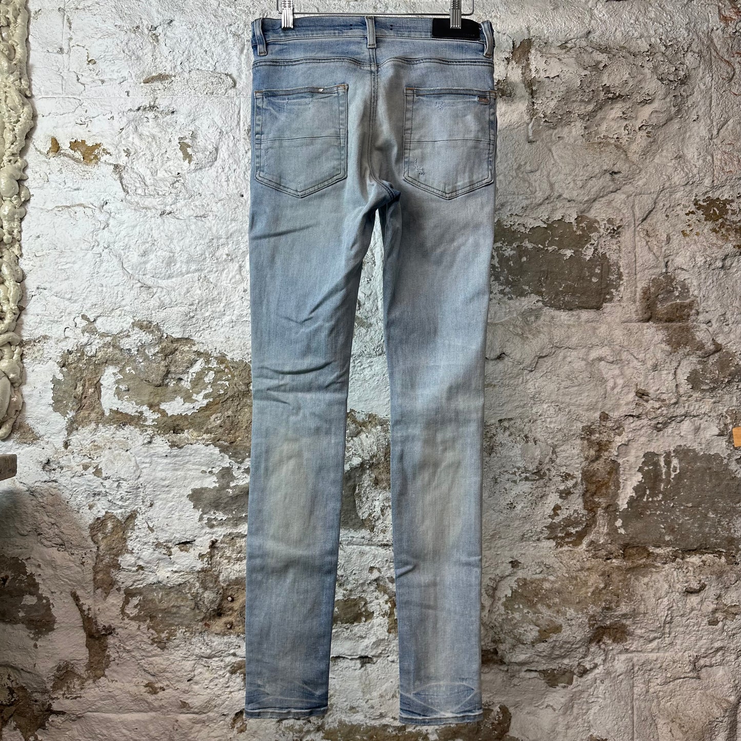Amiri Multicolor Paisley Blue Denim Jeans Sz 30
