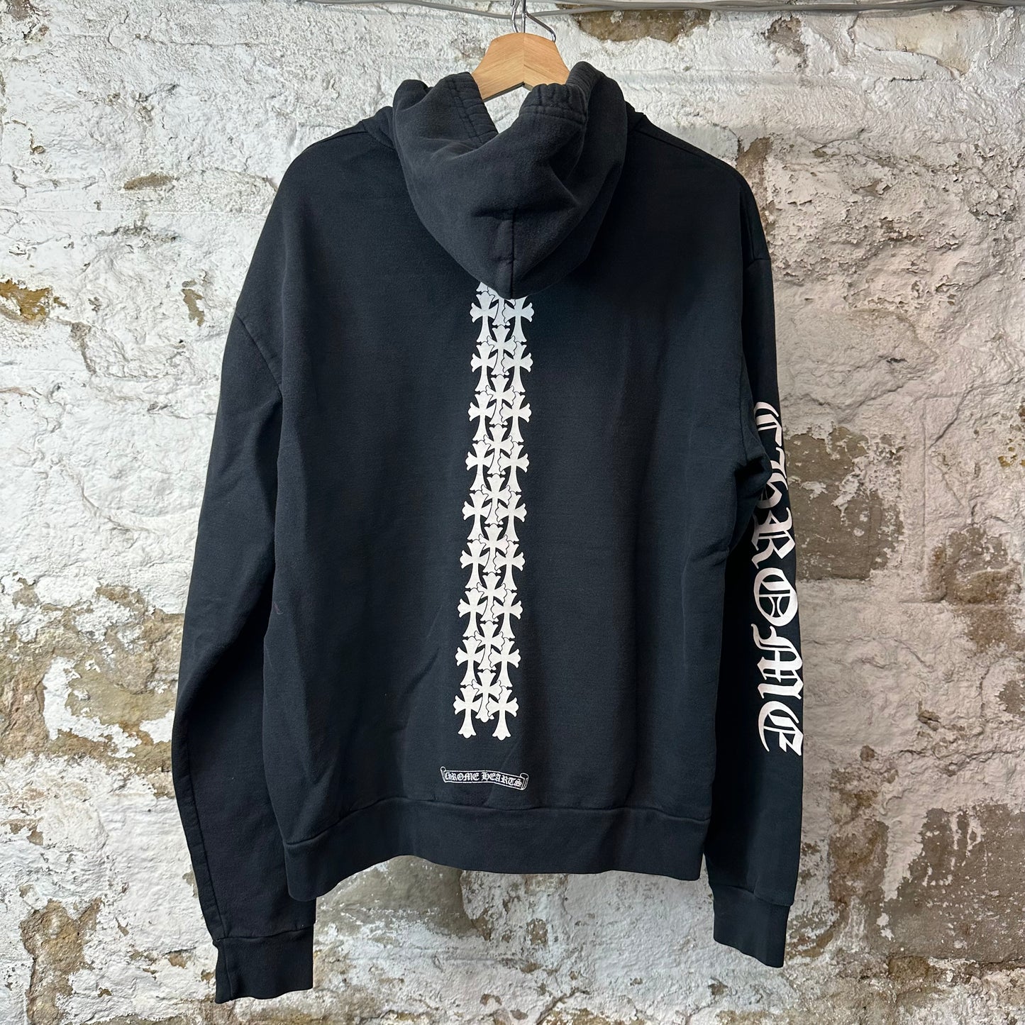 Chrome Hearts Cemetery Crosses Black Hoodie Sz S