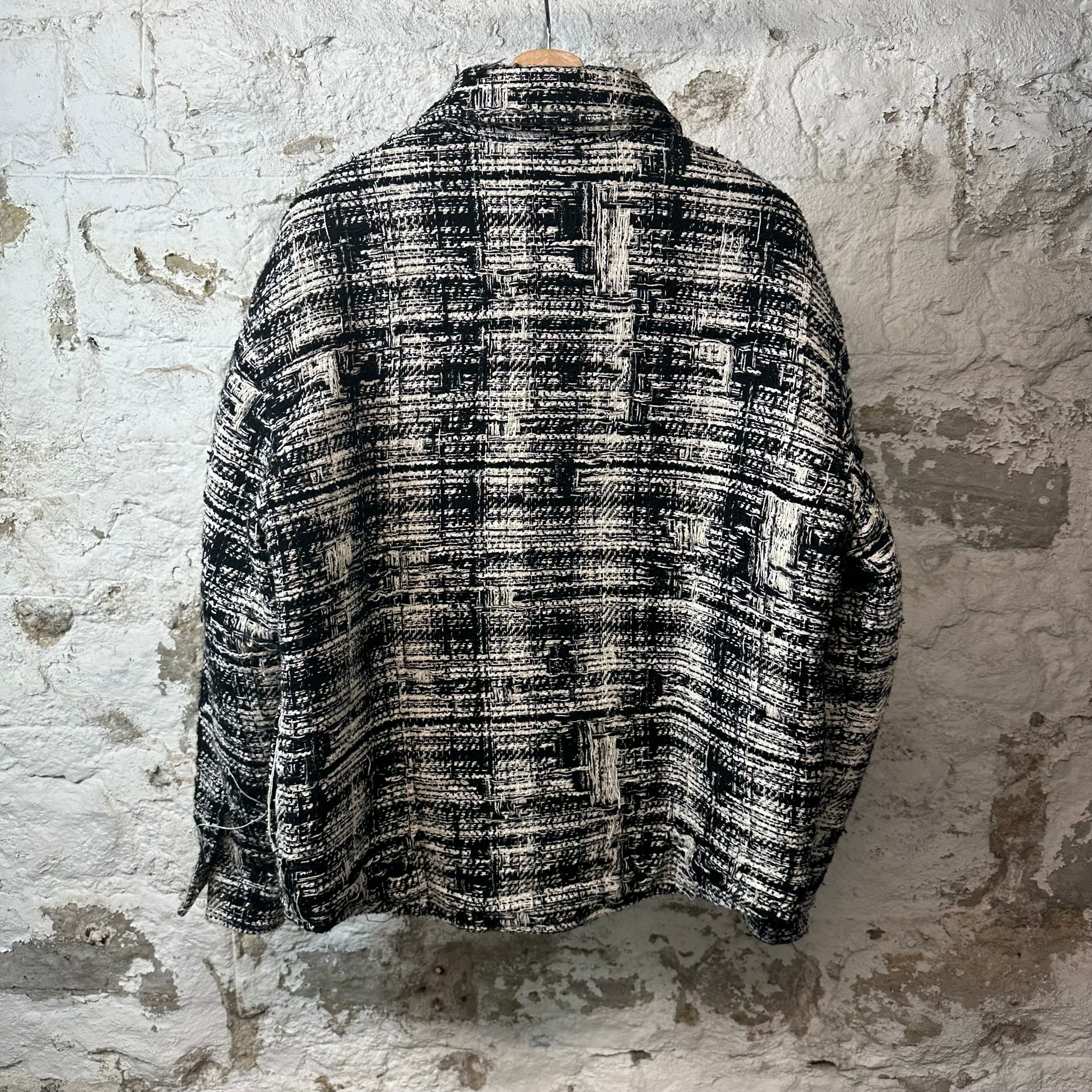 Amiri Black White Tweed Blouson Jacket Sz M – The Gallery Online