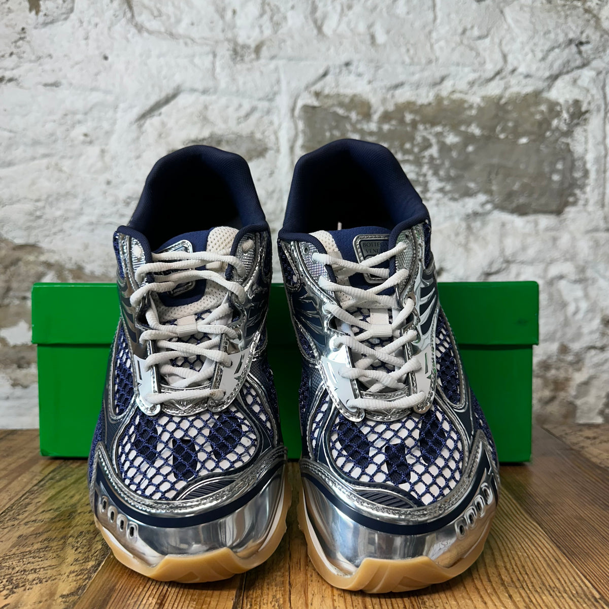 Bottega Veneta Abyss Silver Orbit Sneaker Sz 9 (42)