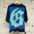 Godspeed Aura Farm Navy Blue T-Shirt Sz M