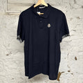 Moncler Small Logo Navy Polo Shirt Sz XXL
