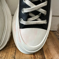 Alexander McQueen High Black Leather White Tread Boot Sz 7.5 (40.5)