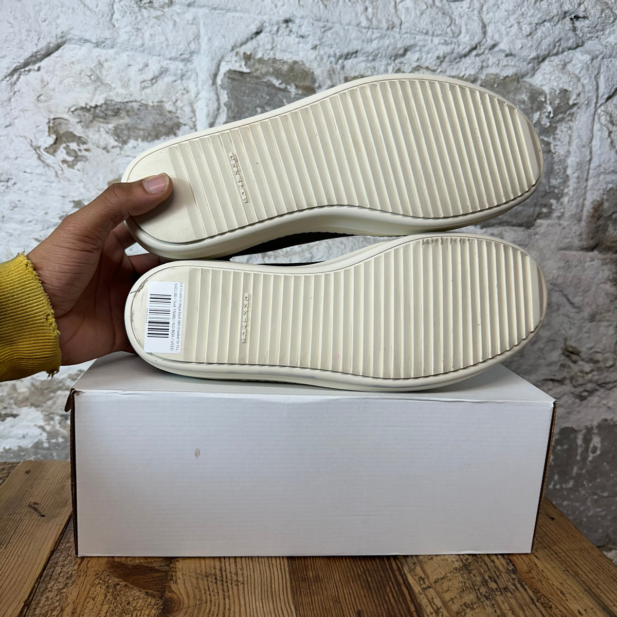 Rick Owens Vintage Dust Milk Sneaker Sz 15 (48)